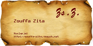 Zsuffa Zita névjegykártya
